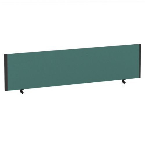 Impulse/Evolve Plus Bench Screen 1800 Black Frame Bespoke Quest Kelp Fabric
