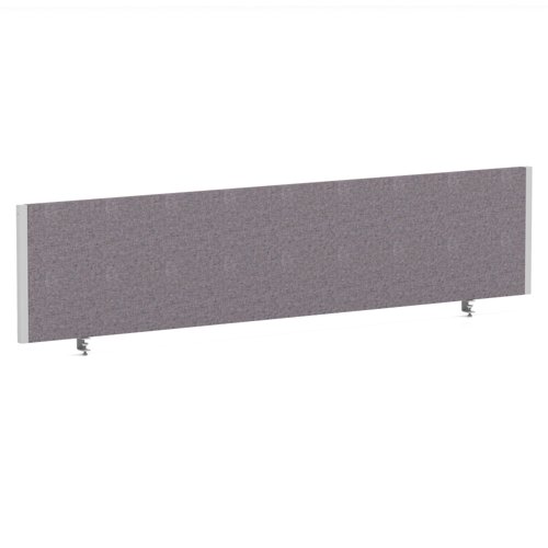 Impulse/Evolve Plus Bench Screen 1800 Silver Frame Bespoke Rivet Fuse Fabric