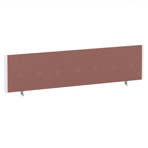 Impulse/Evolve Plus Bench Screen 1800 White Frame Bespoke Rivet Forge Fabric