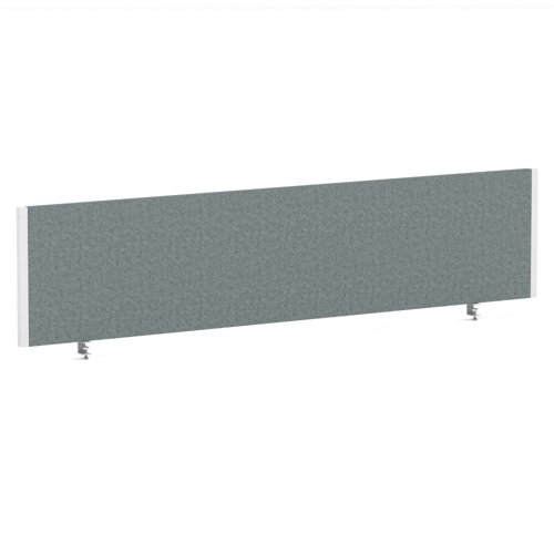 Impulse/Evolve Plus Bench Screen 1800 White Frame Bespoke Rivet Tensile Fabric