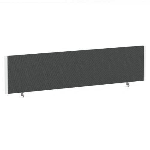 Impulse/Evolve Plus Bench Screen 1800 White Frame Bespoke Quest Mussel Fabric