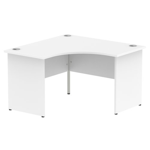 Impulse 1200 Corner Desk Panel End Leg Desk White