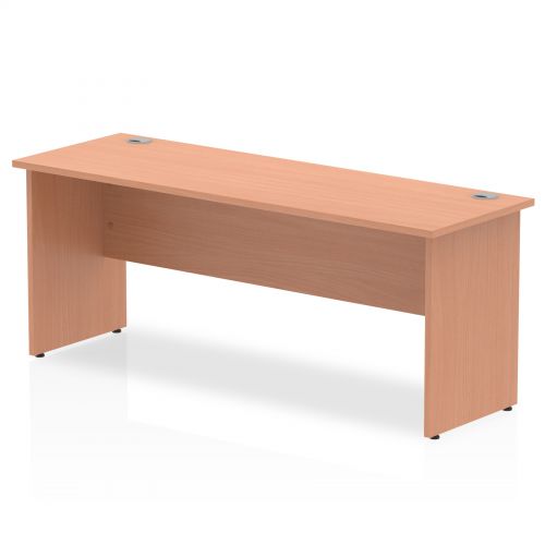 Impulse 1800 x 600mm Straight Desk Beech Top Panel End Leg MI001732