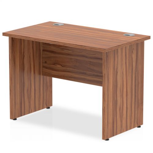 Impulse 1000/600 Rectangle Panel End Leg Desk Walnut