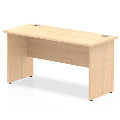 Impulse 1400/600 Rectangle Panel End Leg Desk Maple