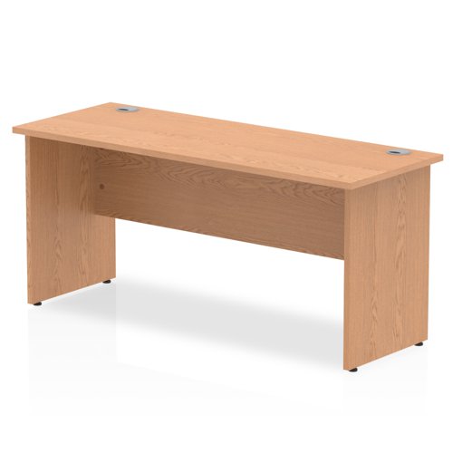 Impulse 1600/600 Rectangle Panel End Leg Desk Oak