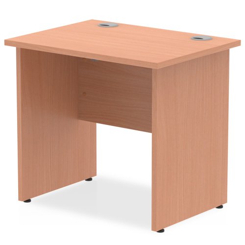 MI002886 Impulse 800 x 600mm Straight Office Desk Beech Top Panel End Leg