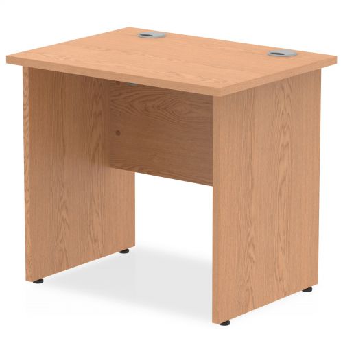 Impulse 800/600 Rectangle Panel End Leg Desk Oak