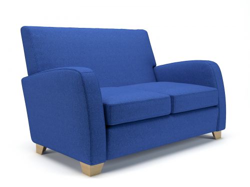 Wynne 132cm Wide Sofa Perennial Fabric Light Wood Feet