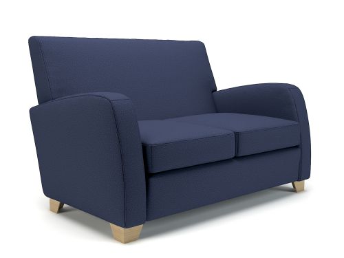 Wynne 132cm Wide Sofa Poppy Fabric Light Wood Feet