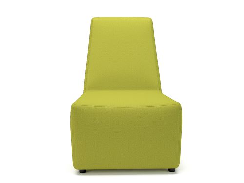 Pella 65cm Wide Chair Citron Fabric Standard Feet