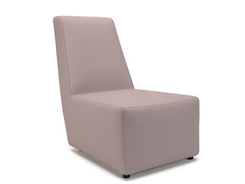 Pella 65cm Wide Chair Flint Fabric Standard Feet