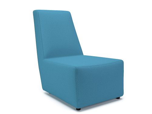 Pella 65cm Wide Chair Lagoon Fabric Standard Feet