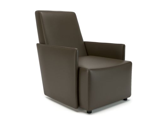 Pella 69cm Wide Armchair Mocha Faux Leather Standard Feet