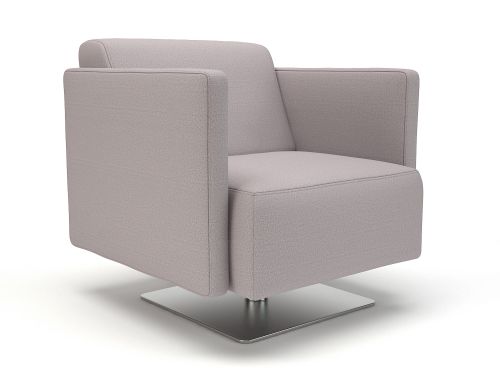 Napa Slim Arm 75cm Wide Swivel Armchair Linen Fabric