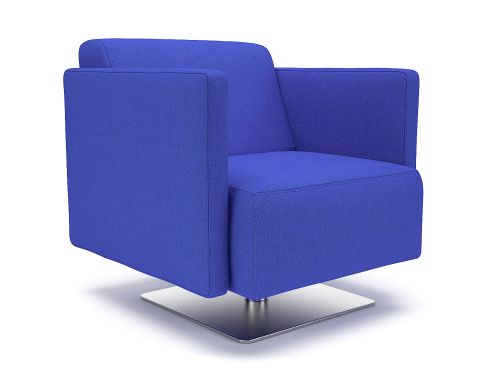 Napa Slim Arm 75cm Wide Swivel Armchair Perennial Fabric