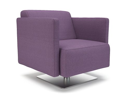 Napa Slim Arm 75cm Wide Swivel Armchair Prime Fabric