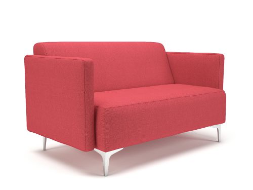 Napa Slim Arm 125cm Wide Sofa Cycle Fabric Chrome Feet