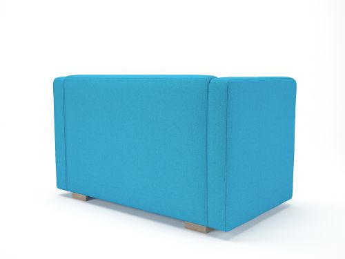 Carmel 130cm Wide Sofa Everlasting Fabric Light Wood Feet With Socket