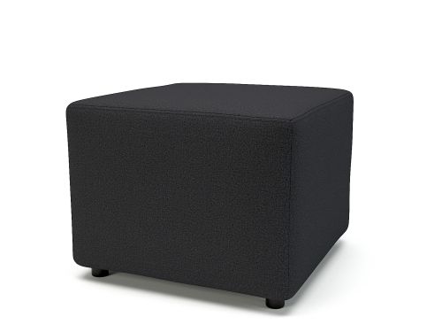 Crofton 62cm Square Ebony Fabric Standard Feet