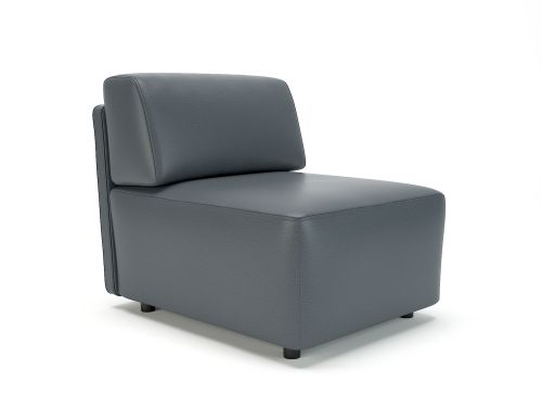 Loomis 65cm Wide Modular Unit Atlantic Faux Leather Standard Feet