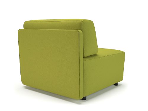 Loomis 87cm Wide Corner Unit Citron Fabric Standard Feet