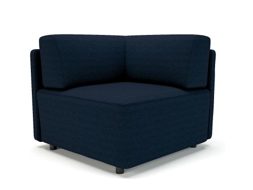 Loomis 87cm Wide Corner Unit Forward Fabric Standard Feet