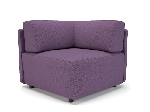 Loomis 87cm Wide Corner Unit Prime Fabric Standard Feet