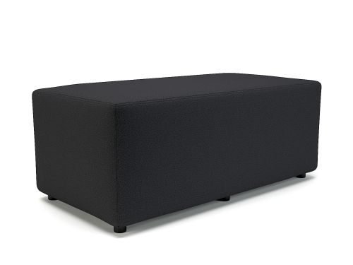 Ottawa 122cm Wide Ebony Fabric Standard Feet Feet