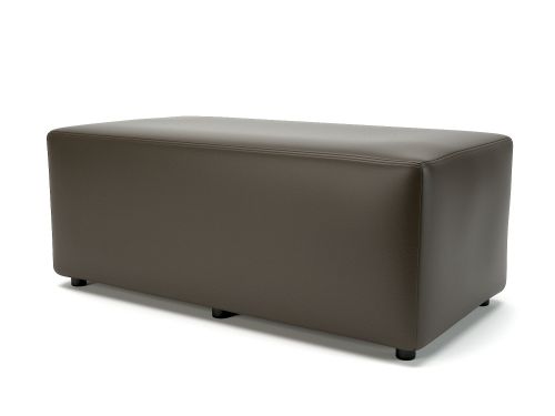 Ottawa 122cm Wide Mocha Faux Leather Standard Feet Feet