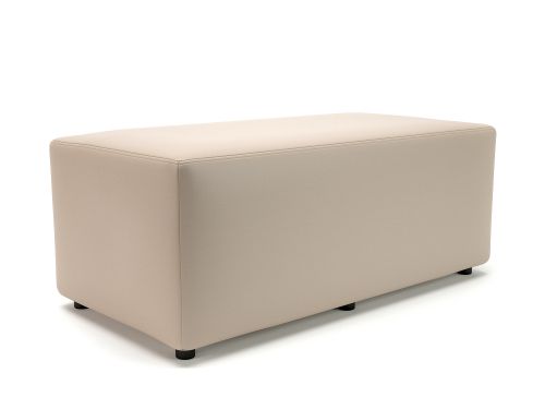 Ottawa 122cm Wide Taupe Faux Leather Standard Feet Feet