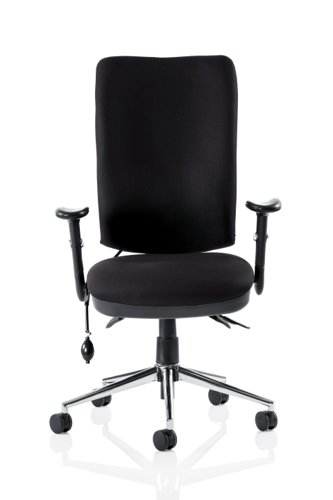 Chiro High Back Chair with Arms Black OP000006