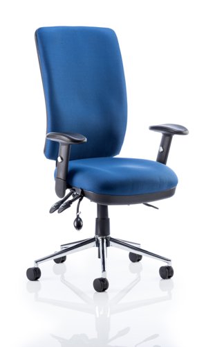 58384DY | More work hours are lost through back pain and injuries than any other reason, and the number of people reporting back issues is rising rapidly. One reason is poor seating posture at work, especially amongst office personnel. Chiro High Back and Medium Back posture seating are fully functional contoured chairs. They are feature rich and highly functional to ensure they can be adjusted to support any user in the best possible way. They can combat the discomfort of back sufferers and  educe the likelihood of posture related medical problems being acquired. They carry the additional endorsement of the respected chiropractor Dr Robert Bateman and as well as stock fabrics can be bespoke upholstered in any fabric of your choice. The Chiros match their functionality and quality with a design signature that makes them one of our most sought after big value seating solutions. 