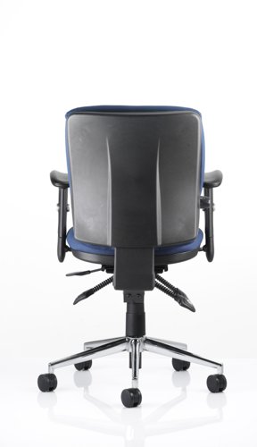 58426DY - Chiro Medium Back Chair with Arms Blue OP000011