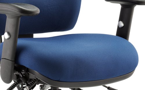 Chiro Medium Back Chair with Arms Blue OP000011