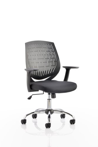 Dura Task Operator Chair Black With Arms  | County Office Supplies