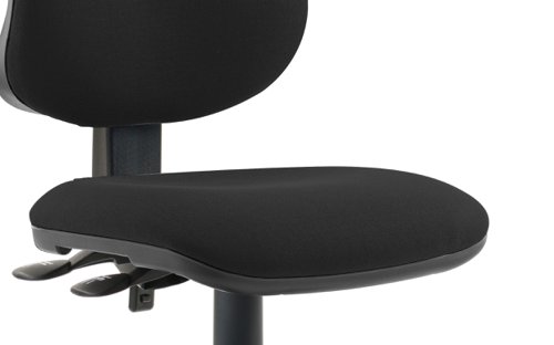 Eclipse II Lever Task Operator Chair Black Without Arms