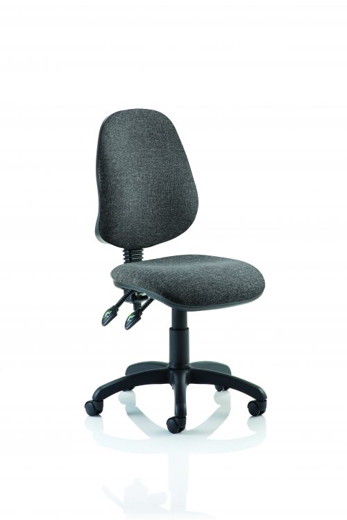Eclipse II Lever Task Operator Chair Charcoal Without Arms
