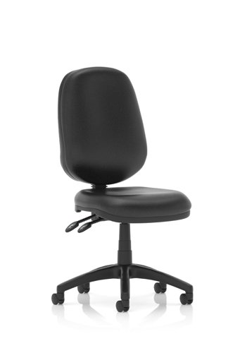 Eclipse II Lever Task Operator Chair Vinyl Black Without Arms