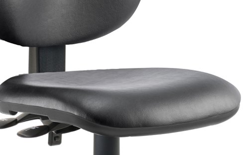 Eclipse Plus II Vinyl Chair Black Without Arms OP000029 Office Chairs 59301DY