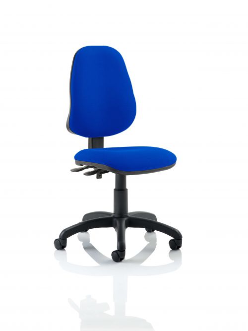 Eclipse III Lever Task Operator Chair Blue Without Arms