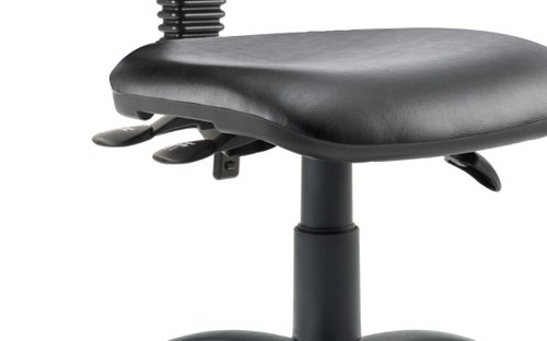 Eclipse Plus III Lever Task Operator Chair Black Bonded Leather Without Arms