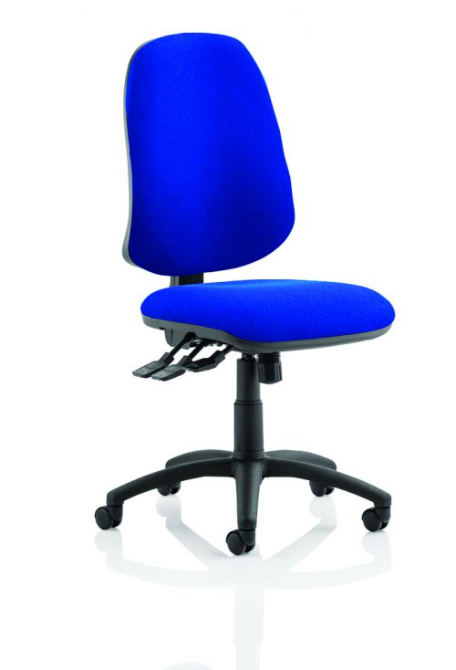Eclipse XL Lever Task Operator Chair Blue Without Arms