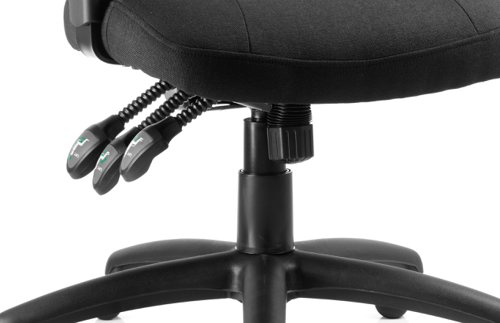OP000064 Galaxy Task Operator Chair Black Fabric With Arms