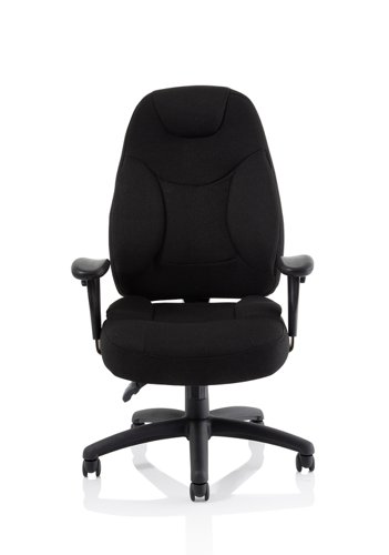 OP000064 Galaxy Task Operator Chair Black Fabric With Arms