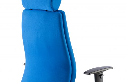 Onyx Blue Fabric With Headrest With Arms OP000096