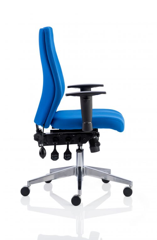 Onyx Blue Fabric Without Headrest With Arms OP000097