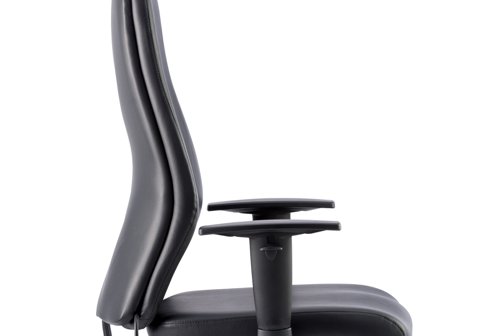 Onyx Black Soft Bonded Leather With Headrest With Arms OP000098