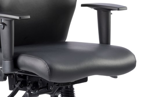 Onyx Black Soft Bonded Leather Without Headrest With Arms OP000099