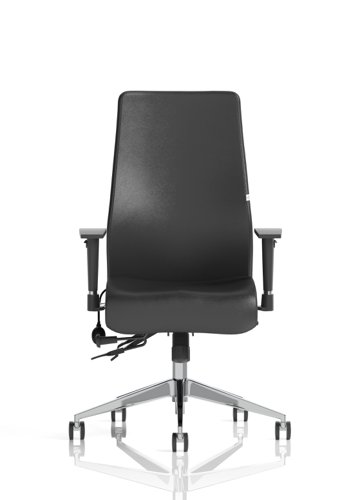 60344DY - Onyx Black Soft Bonded Leather Without Headrest With Arms OP000099